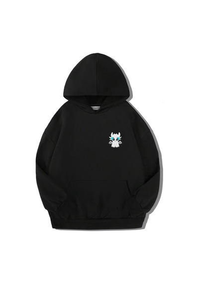 Brz Kids Unisex Çocuk Light Fury Ejderhanı Nasıl Eğitirsin Hoodie Siyah