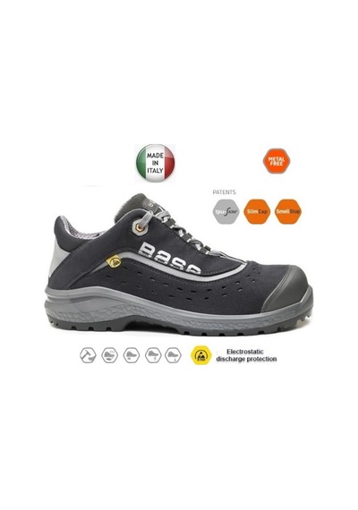 Base B0886 Be Style S1P Esd Src İş Ayakkabısı Gri - Siyah