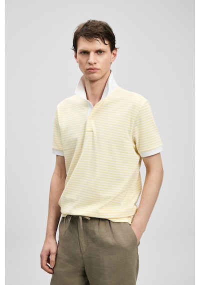 Lufian Landon Smart Erkek Polo Tişört Sarı Sarı 111040248100900