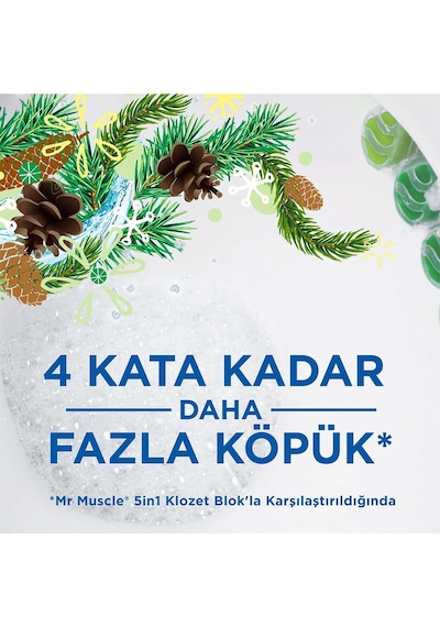Mr. Muscle Active Clean Klozet Blok Çam 2'li 77 G