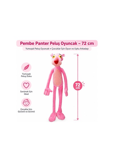 Mey İthalat 1003101 Peluş Ayakta 72cm Pınkp Adet Fiyatıdır