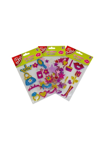 Bu-bu Sticker Eva Prenses Standı 24 Lü Bubu-sts016 Çok Renkli