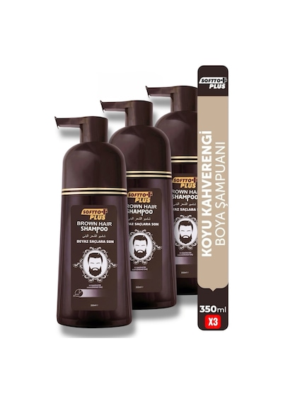 Hair Kahverengi Şampuan Üçlü Set 350 Ml X 3 Adet Tüm Saç Tipleri