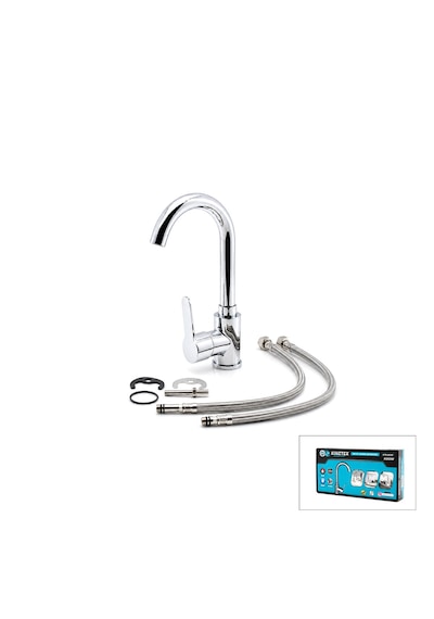 Lunaev Krom Delta Lavabo Bataryası Aç Kapa Ktx - 2639 Açık Gri