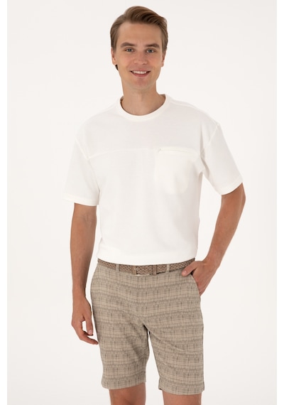 U.S. Polo Assn. Erkek Comfort Fit Krem Bisiklet Yaka Tişört 50300125-VR071 U.S. Polo Assn. Erkek Comfort Fit Krem Bisiklet Yaka Tişört 50300125-VR071