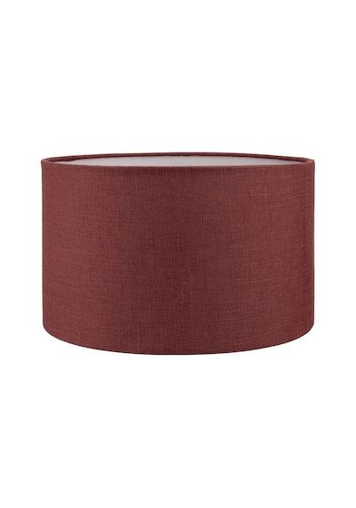 50 Cm Silindir Masa Tavan Lambader Sarkıt Abajur Başlığı Bordo 50cmx30cm