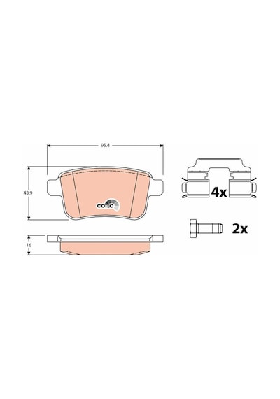 Renault Kangoo Arka Fren Balatası 2008-2020