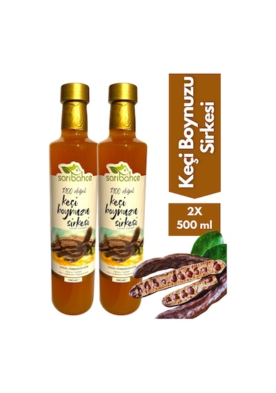 Keçiboynuzu Sirkesi 500 Ml - 2'li Paket Organik Doğal Fermantasyon