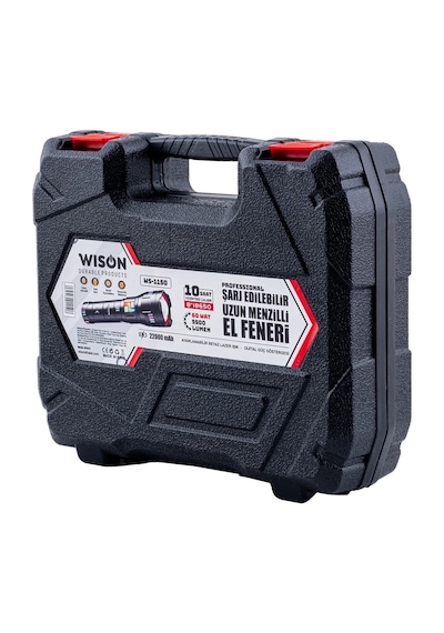 Lunaev Ws-1150 Uzun Menzilli 60 Watt 5500 Lümen Profesyonel Güçlü El Feneri Açık Ahşap