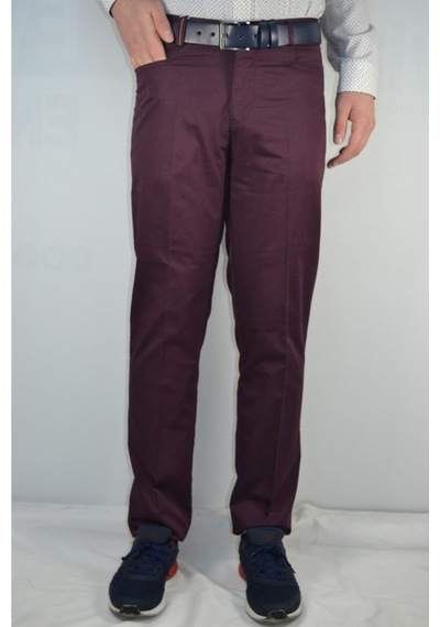 Bomonti Erkek Bordo Likralı Pantolon Bordo
