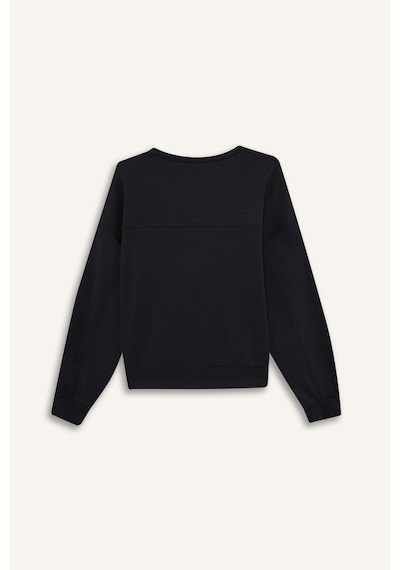 Defacto Bisiklet Yaka Modal Sweatshirt G2913ax25auar225 Antrasit