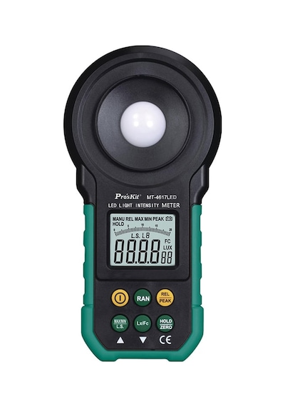 Ten,proskit Mt-4617led Dijital Lüksmetre Işık Şiddeti Ölçer 200000 Lux Profesyonel Lux Meter