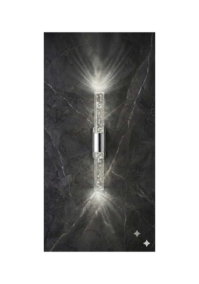 Bubblelight Small 31 Cm Modern Tasarım Led Aplik - Duvar Lambası - Gümüş - Elektrikli - Beyaz Led Gümüş Elektrikli