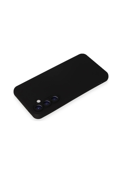 Samsung Galaxy Uyumlu S24 Kılıf Nano İçi Kadife Silikon - Siyah İtdark601