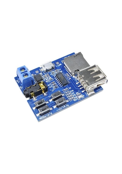 Elektronikport-Mp3 Oynatıcı Tf Kart Ve Usb Flash Disk Girişli Modül (Mp3 Formatı