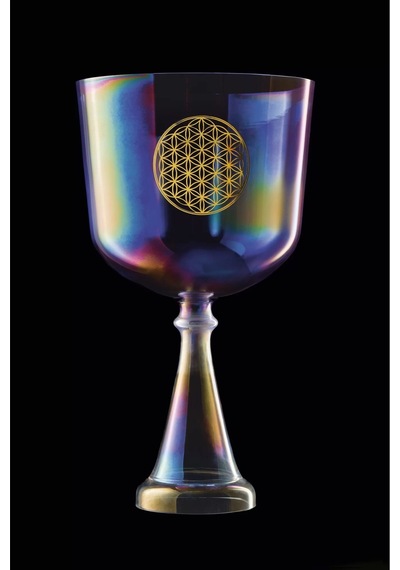 Meinl Sonic Energy Csc8fpfol Hayatın Çiçeği Kalp Çakrası 8'' Crystal Singing Ses Kadehi Purple