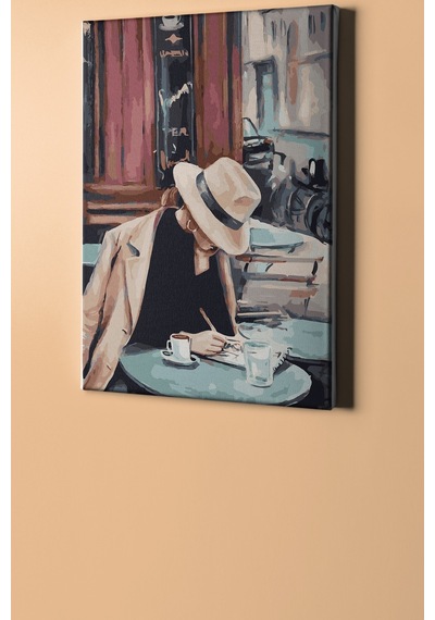 Webstyle Sayılarla Boyama Seti Kasnaklı Yazar 50x65 Cm
