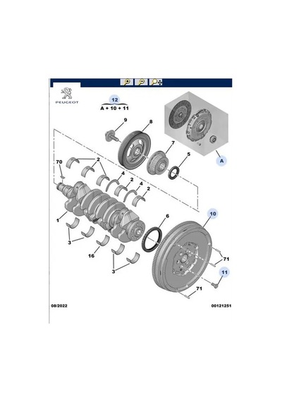 Debriyaj Seti+volan 3008 Ii-301-308 Ii-5008 Ii-508 Ii-partner-rifter-berlingo