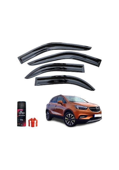 Caraks Opel Mokka X Mügen Cam Rüzgarlığı 2015-2020 Arası 4'lü Takım + Koku