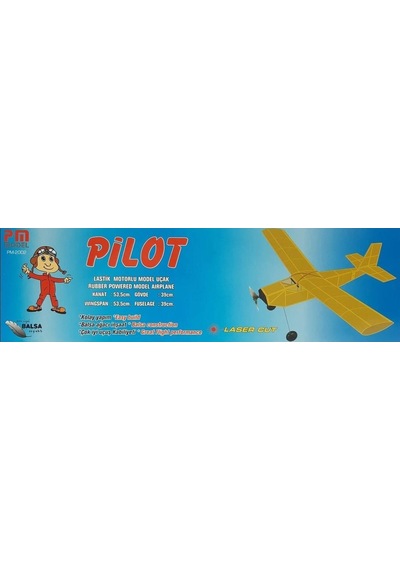 Pm Model 2002 Pilot Lastik Motorlu Demonte Serbest Uçuş Modeli