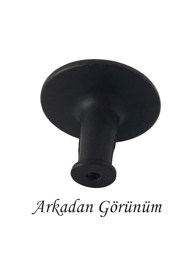 15 Adet Düz Düğme Siyah Kulp Mobilya Çekmece Dolap Kapak Kulbu Metal Kulp Aksesuarları Vidalı