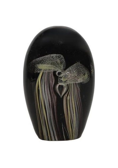Porland Deniz Anası Sarı/siyah Cam Biblo 7x11 Cm