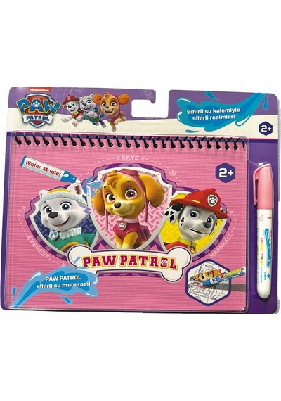 Pembe Paw Petrol Sulu Boyama Kitabı Sihirli Kalem Sihirli Boyama Eğitici Kitap Pembe Paw Petrol