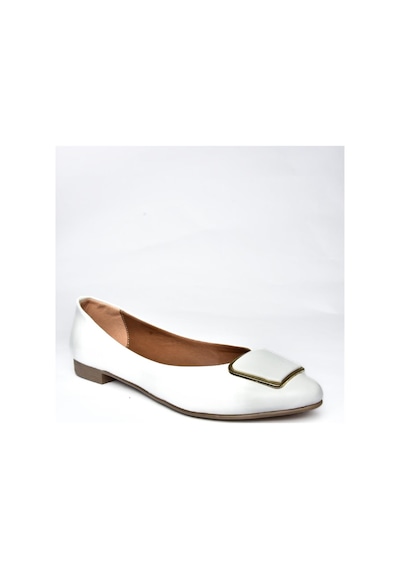 Fox Shoes P726776309 Beyaz Toka Aksesuarlı Kadın Babet Beyaz Fox Shoes P726776309 Beyaz Toka Aksesuarlı Kadın Babet Beyaz