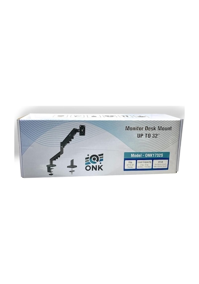 Onk 17-27'' Amortisörlü Hareketli Masa Üstü Tekli Monitör Standı