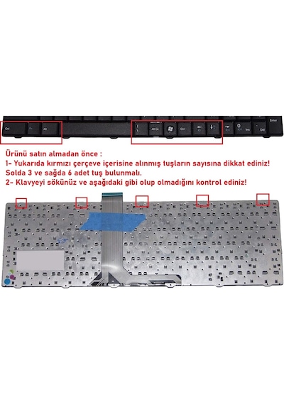 Msı Ge60 0nd-414xtr Klavye V1