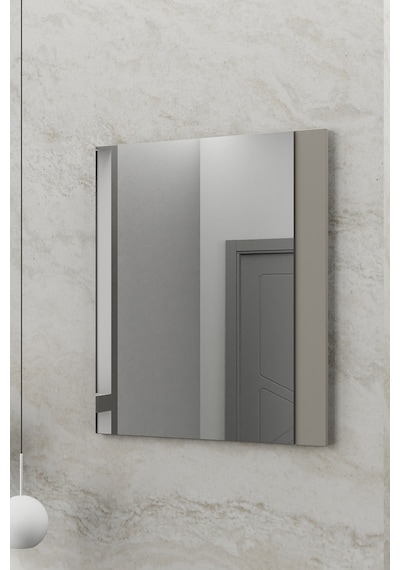 Biani Fix Maxila 60 cm Banyo Dolabı,Seramik Lavabolu, Aynalı,Lavabo Dahil,Mdf,Latte Biani Fix Maxila 60 cm Banyo Dolabı,Seramik Lavabolu, Aynalı,Lavabo Dahil,Mdf,Latte