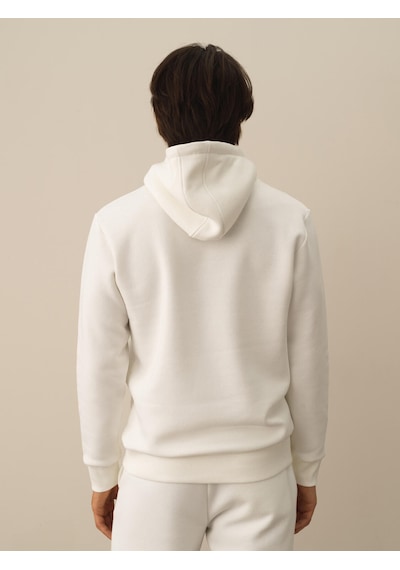 Xint Kırık Beyaz Pamuk Dokulu Regular Fit Sweatshirt 300294