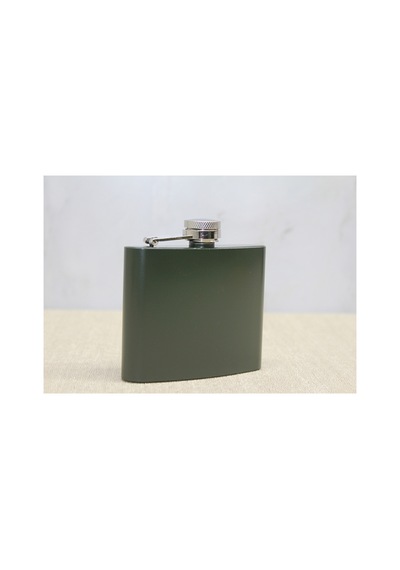 4 Adet Matara 5 Oz Cep Matara, Flask, Haki Renk, Kompakt Tasarım, Ölçü 9,5 X 9,5 Cm