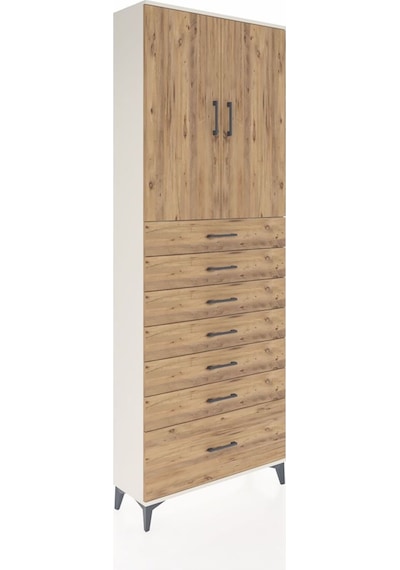 Arges Dolap 3 Raflı 7 Çekmeceli 2 Kapaklı 88x30x243 Aytaşı-çam Atlas Çam Arges Dolap 3 Raflı 7 Çekmeceli 2 Kapaklı 88x30x243 Aytaşı-çam Atlas Çam