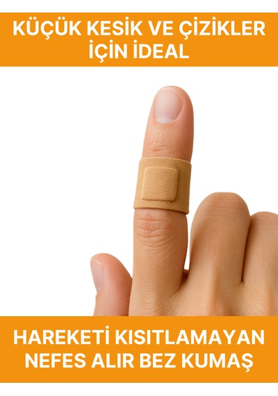 Bez Yara Bandı 19mm X 72mm 100 Lü Paket