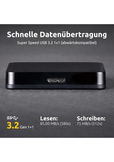 Tr 2.5 İnç Taşınabilir Hdd 3.0 2 Tb Harddisk Siyah