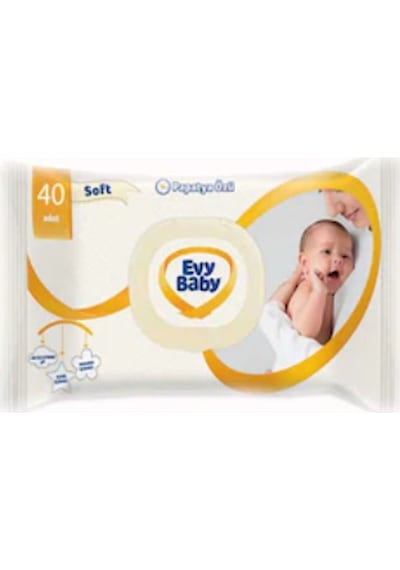 Evy Baby Soft Islak Havlu 40'Lı