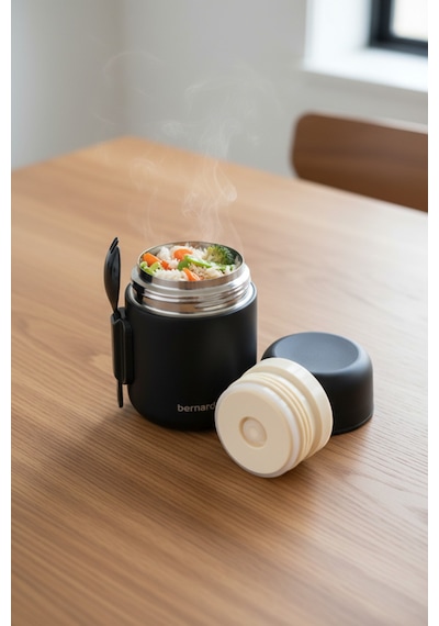 Bernardo Duo Yemek Termosu 500 Ml Siyah Siyah