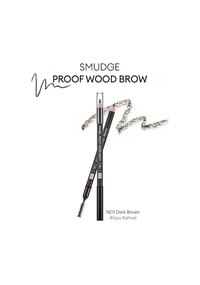 Missha Smudge Proof Wood Brow Bulaşmayan Kalıcı Doğal Kaş Kalemi Dark Brown