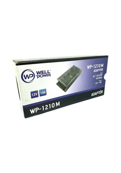 Wellpower 12Volt 10Amper Metal Kasa Adaptör