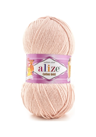 Cotton Gold - 401 Gül Suyu - 5'li Paket - 100gr/330m - Pamuklu Hırka Yelek Amigurumi İpi