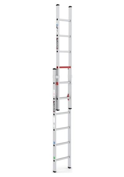 Çağsan TS6040 2x6 Basamaklı Duo İki Parçalı Alüminyum Merdiven