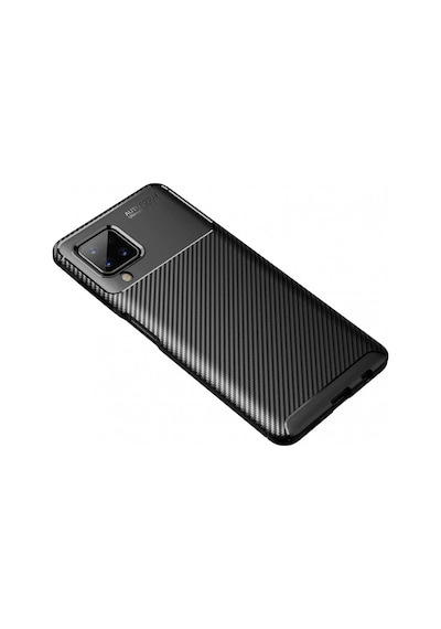 Bezos Samsung Galaxy A22 Kılıf Auto Focus Karbon Kapak - Siyah Bty