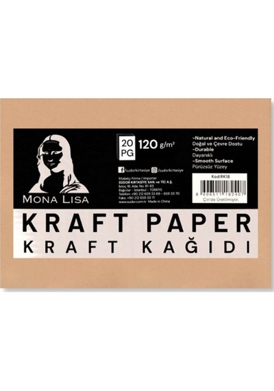 Mona Lisa Kraft Kağıdı 80gr 25x35cm 20li