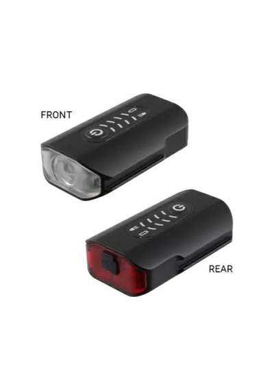 Brivigan Lw-f500 600 Lümen 2'si 1 Arada Ön & Arka Işık Usb Bisiklet Lamba Siyah