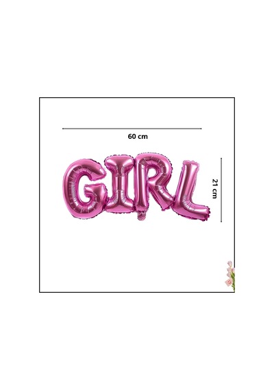 Girl Folyo Balon, 60 cm x 21 cm