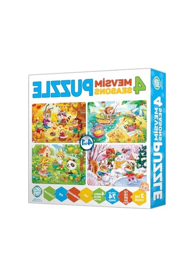 4 Mevsim Temalı Puzzle - Zeka Geliştirici Oyun