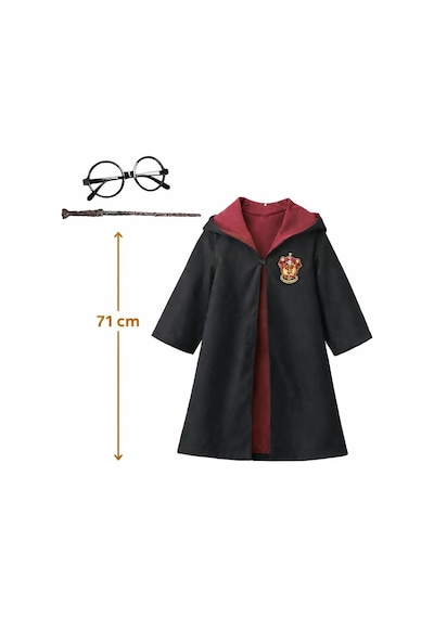 Harry Potter Bebek Kostüm Seti - Asa Gözlük Pelerin 71 Cm 2-4 Yaş +3