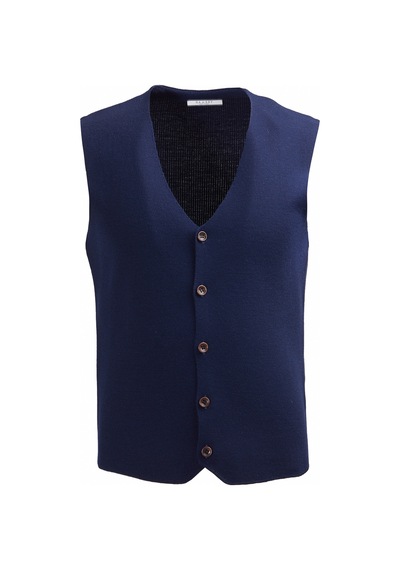 Ramsey Lacivert Regular Fit V Yaka Casual Örme Triko Yelek