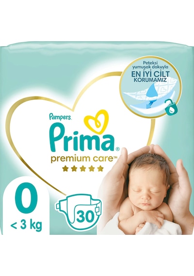 Prima Bebek Bezi Premium Care 0 Numara Prematüre 30 Adet